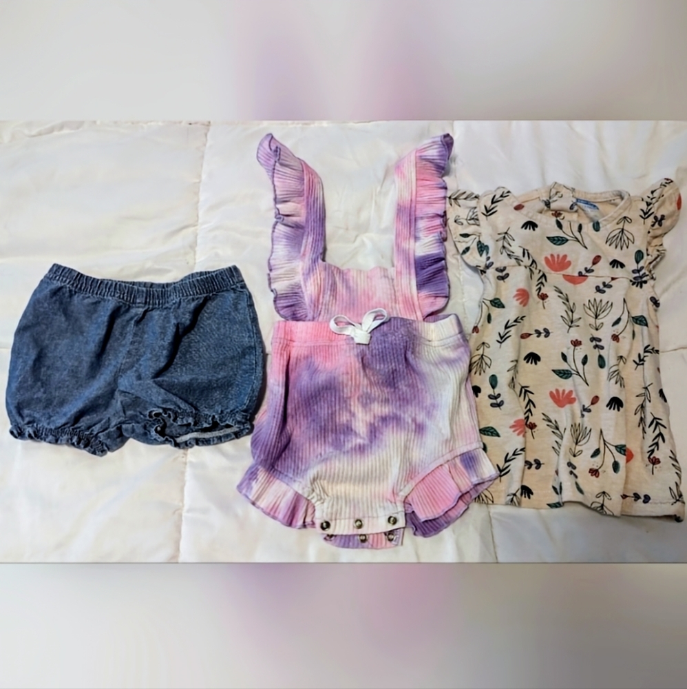 12 months baby/toddler girl clothing bundle